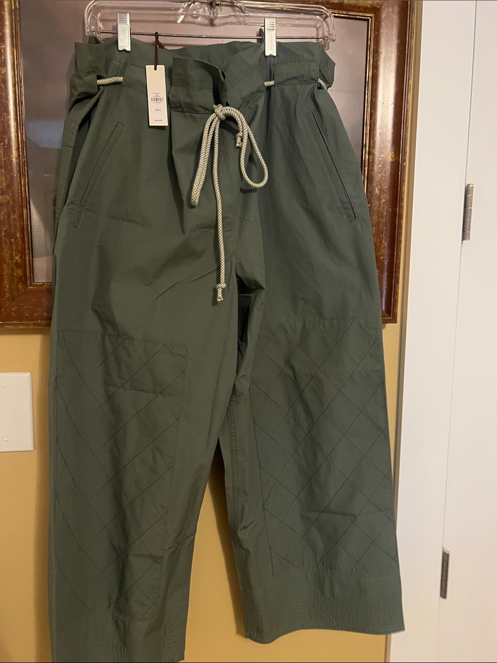 Banana Republic Women’s Olive Green Drawstring pants PL NWT